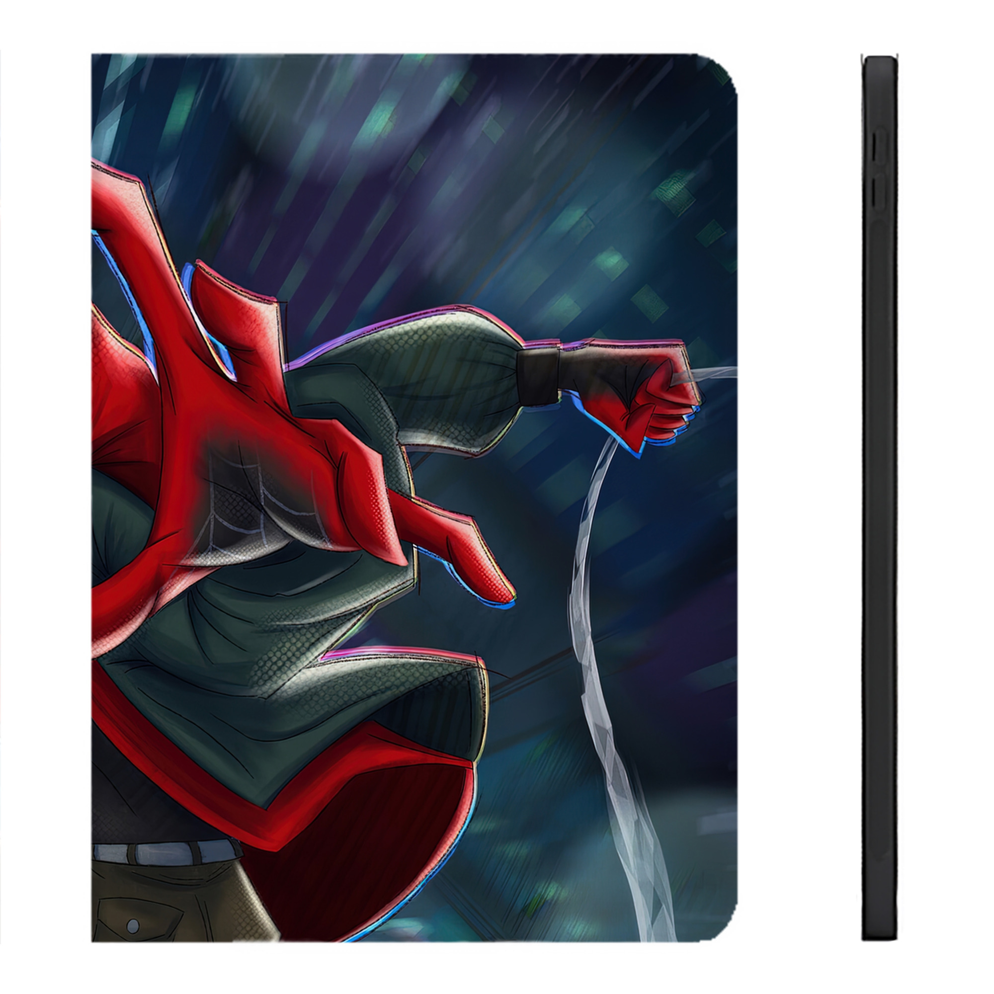 （画像用） Spider Man スパイダーマン IPadケース ペンホルダー付き ブックスタイルデザイン